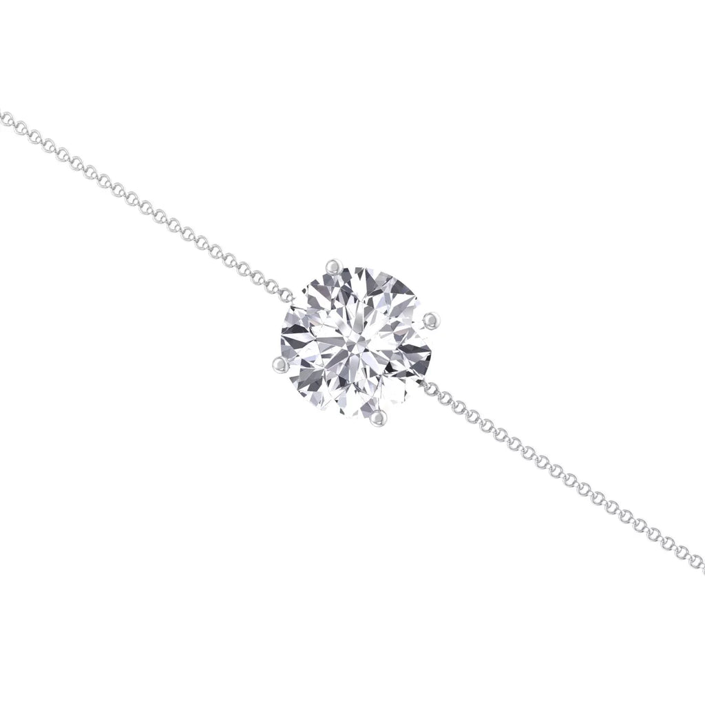 Round Bracelet Classic Diamond - Solitaire Cinder