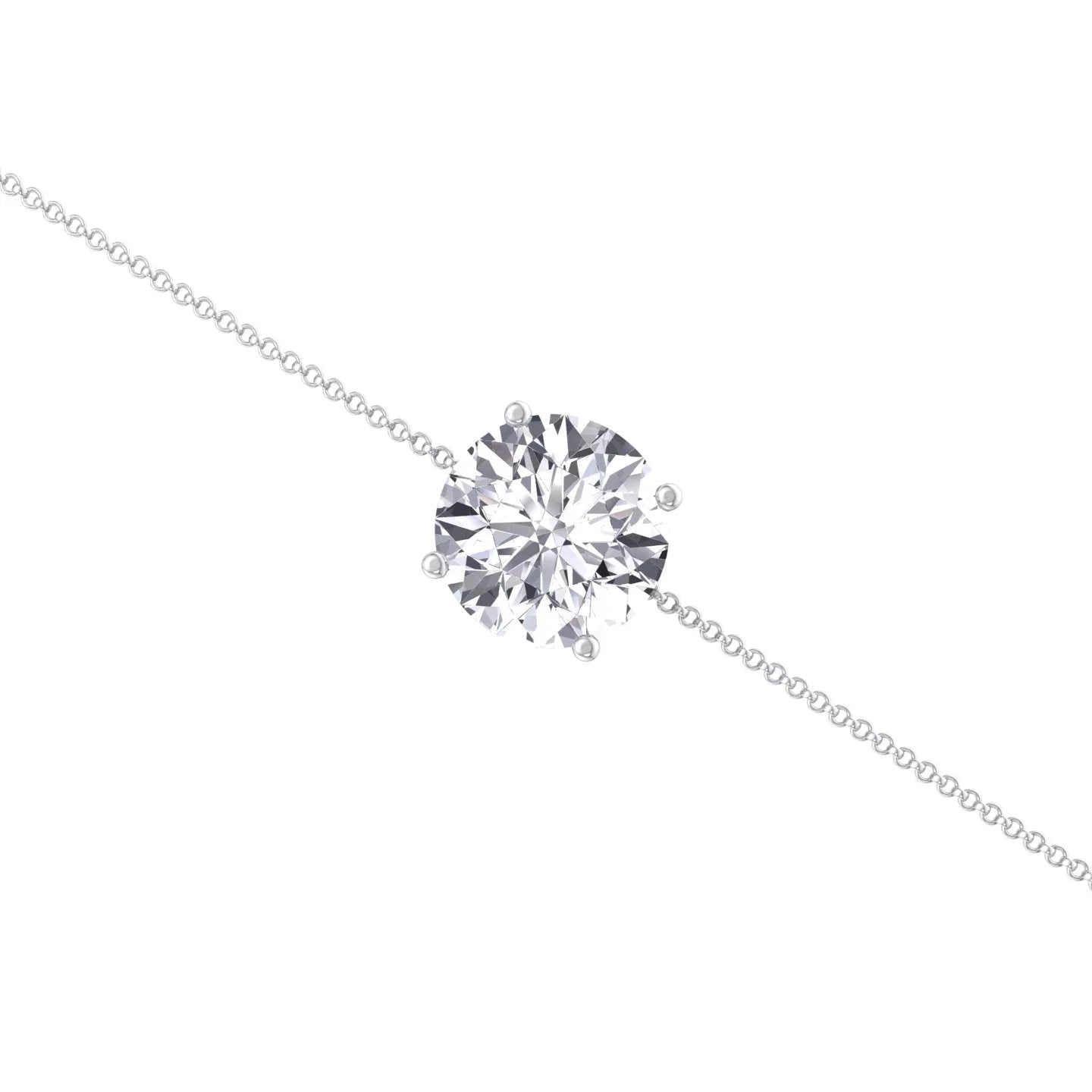 Round Bracelet Classic Diamond - Solitaire Cinder