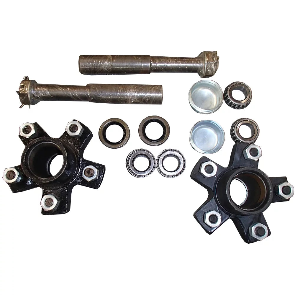 Bolt Trailer 5 RAParts Hubs Pattern 2,000 Idler Spindles on Kits lbs 4.5" Axle (2) Round