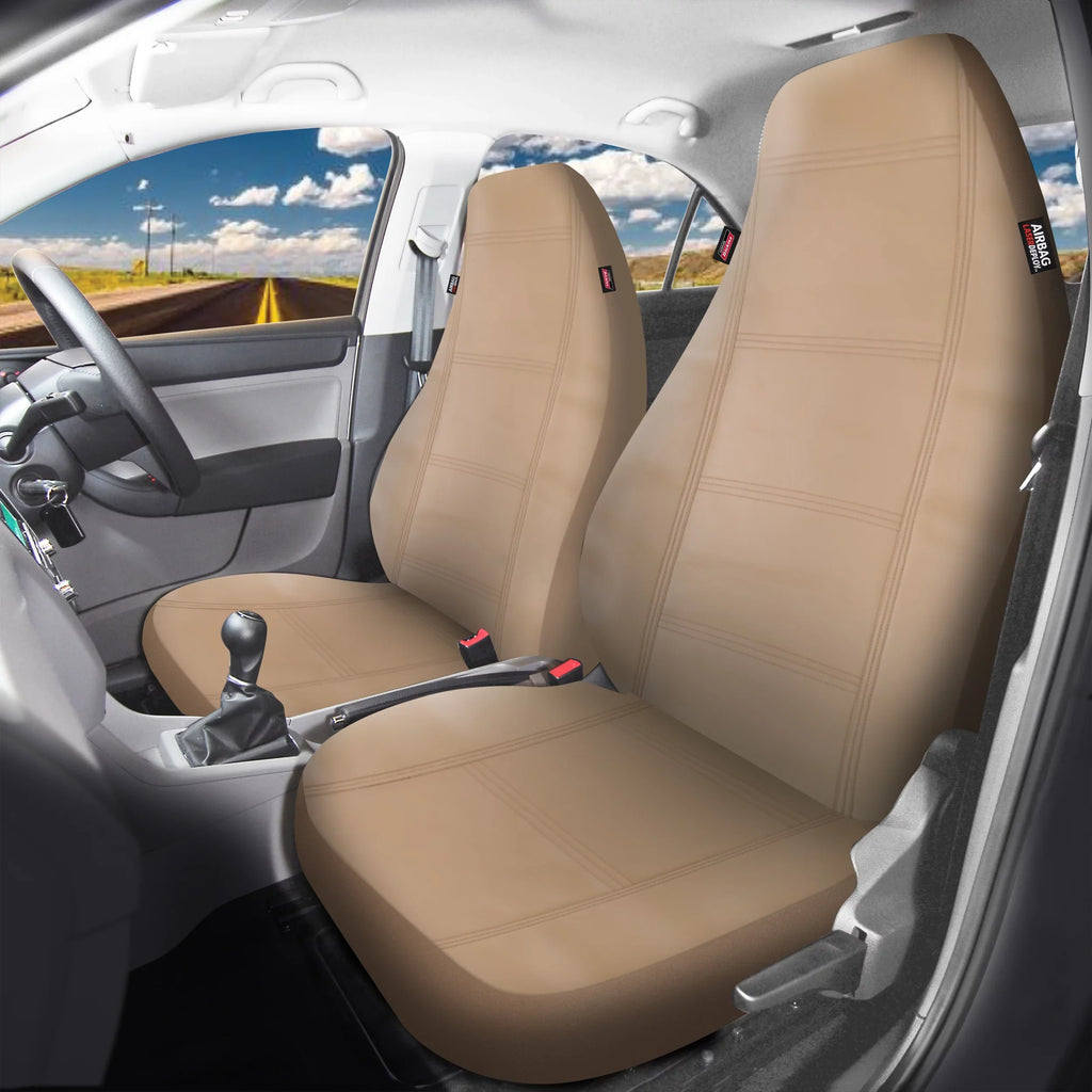 Seat Car Dickies Beige, Piece 806514 Front Vegan Prestige Leather 2 Genuine Covers