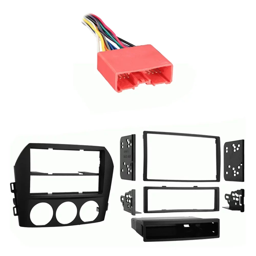 Multi Stereo 06-08 Mazda Dash Harness Kit MX-5 Miata DIN Fits Radio Install