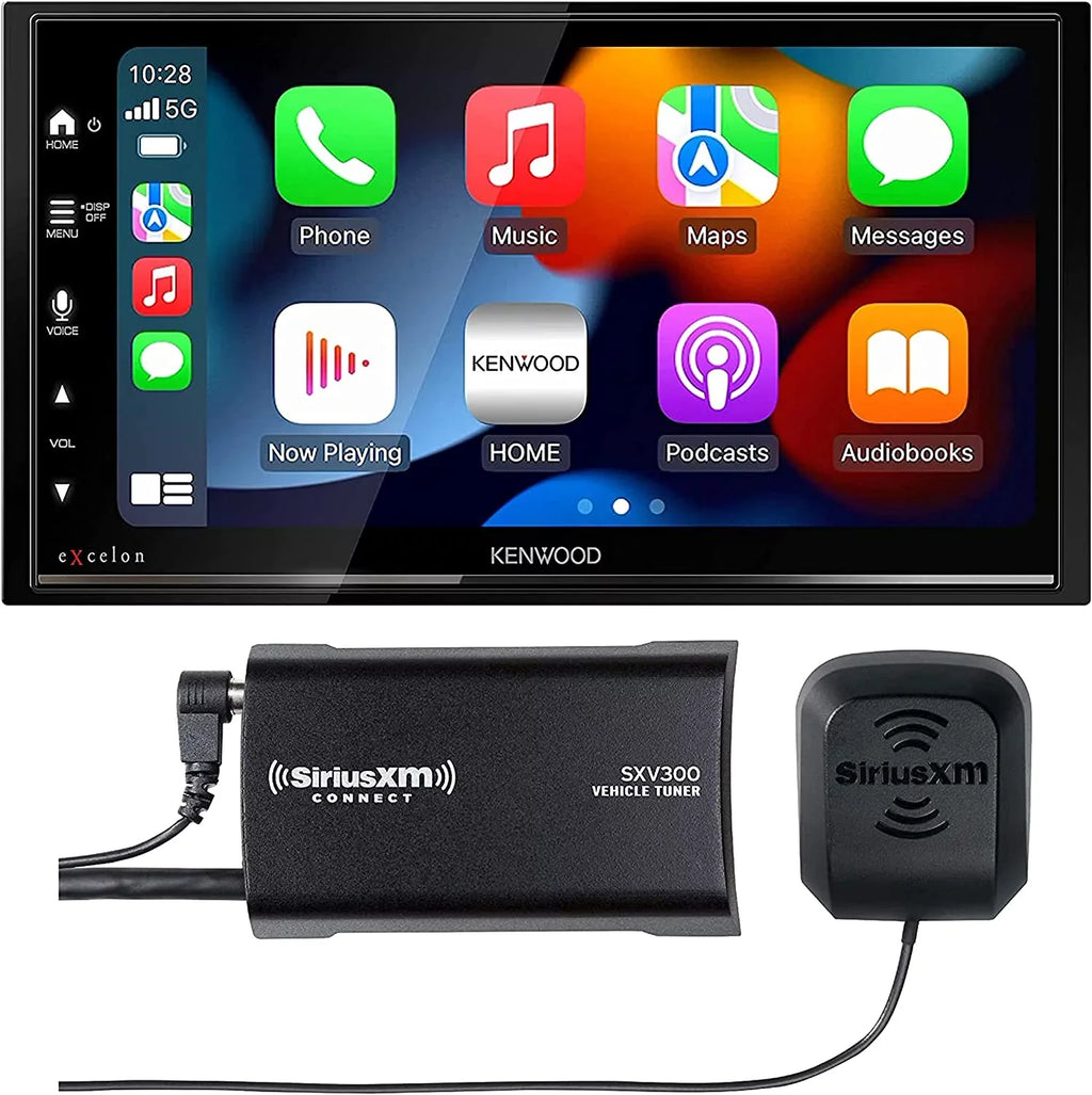 Receiver New 6.8" SXV300V1 Tuner Multimedia and DMX809S Kenwood SiriusXM Digital