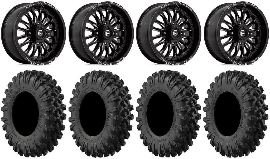 ARC Tires Kawasaki Fuel Teryx Wheels 18" 40" XL Mule Black MotoRavage