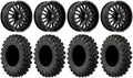 ARC Tires Kawasaki Fuel Teryx Wheels 18" 40" XL Mule Black MotoRavage