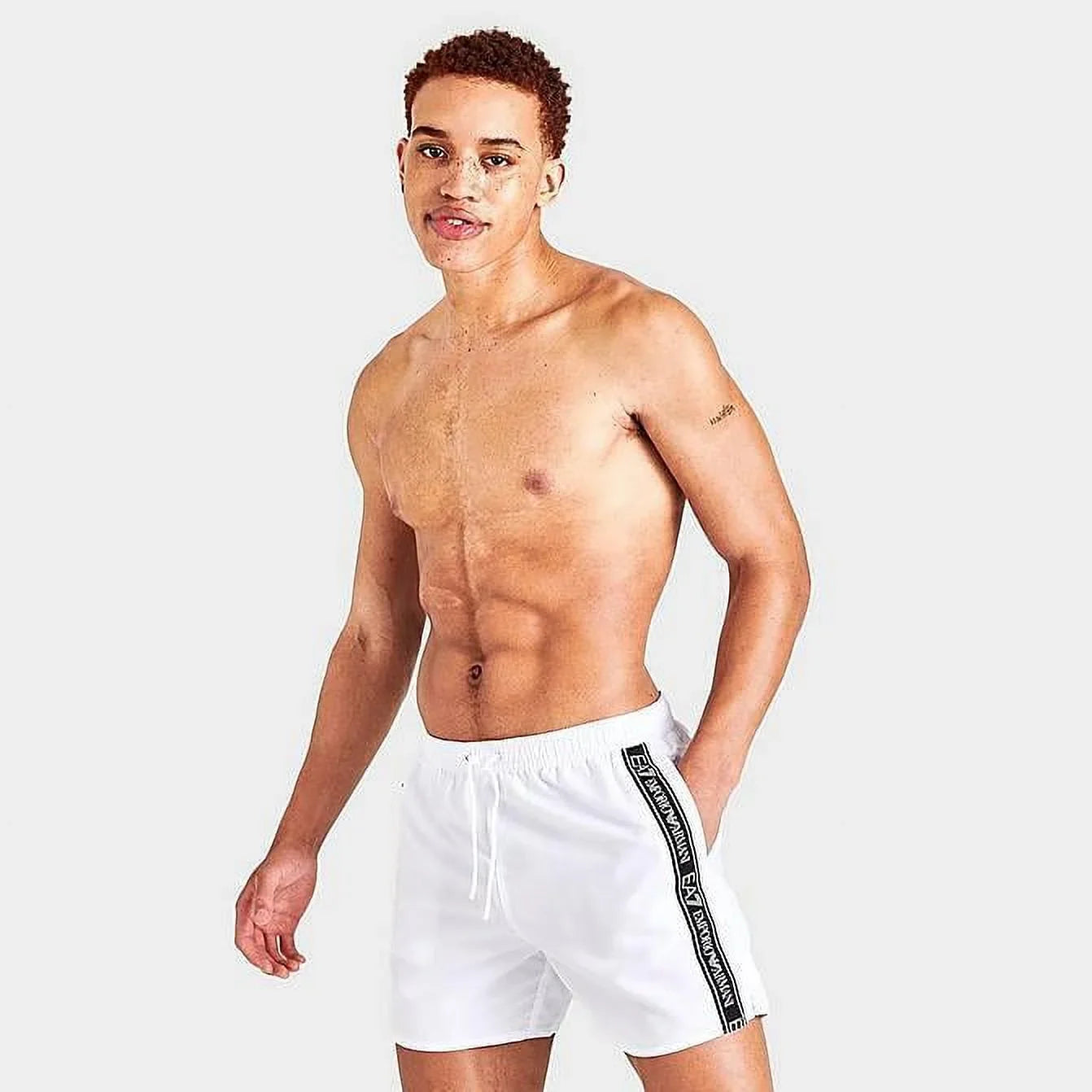 MEN'S ARMANI dimension EMPORIO EA7 TAPED SWIM SHORTS XXLarge