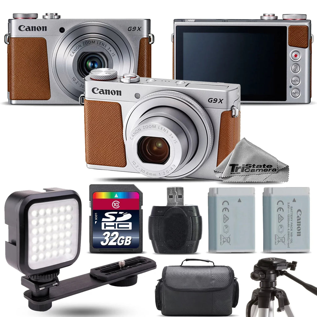 32GB 20.1MP PowerShot EXT Digital G9 Canon Camera BAT LED X Kit + Mark II - +