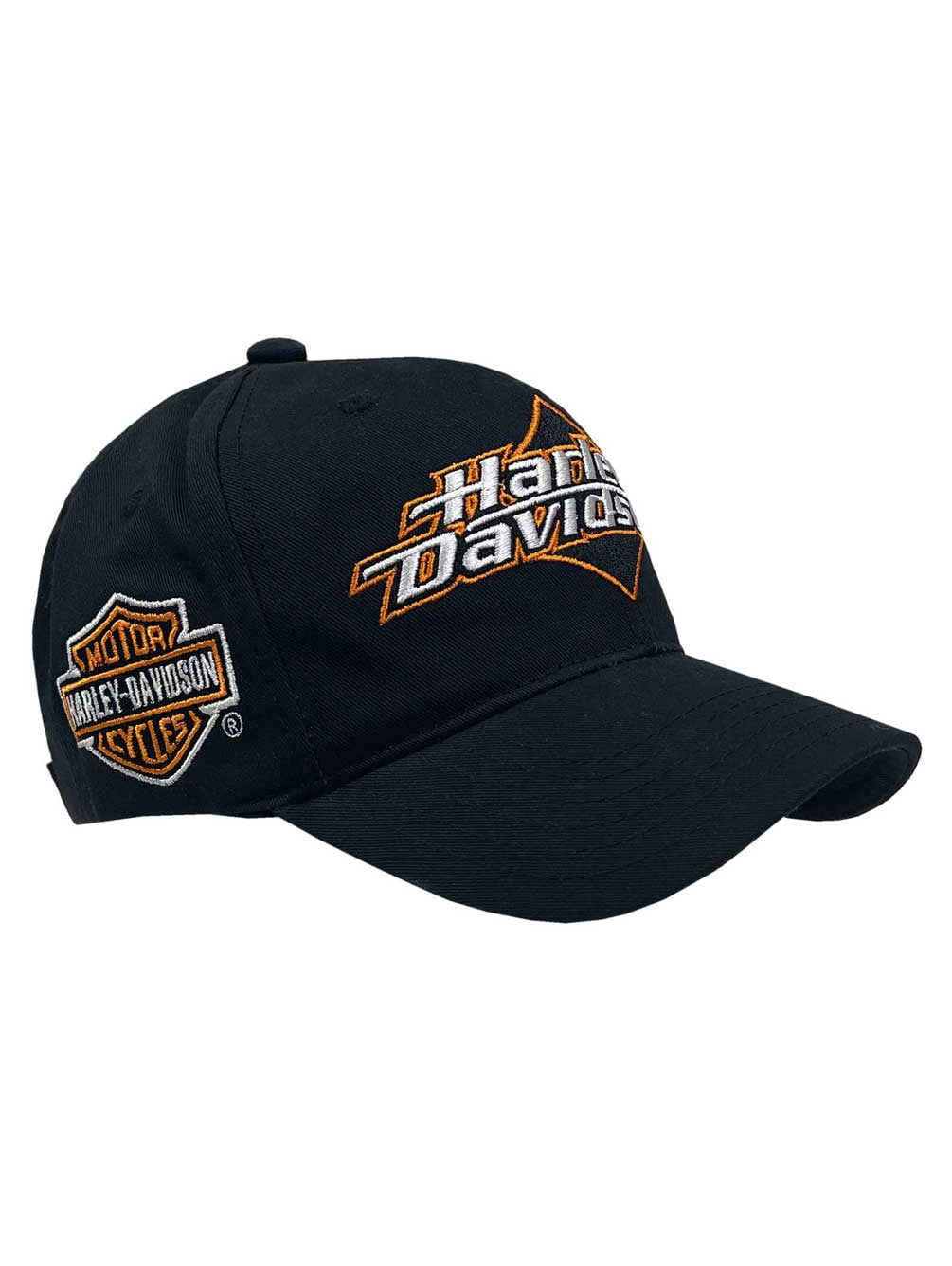 Davidson Baseball Cap- Bill Embroidered Black, H-D Harley Harley-Davidson Curved Men's Adjustable