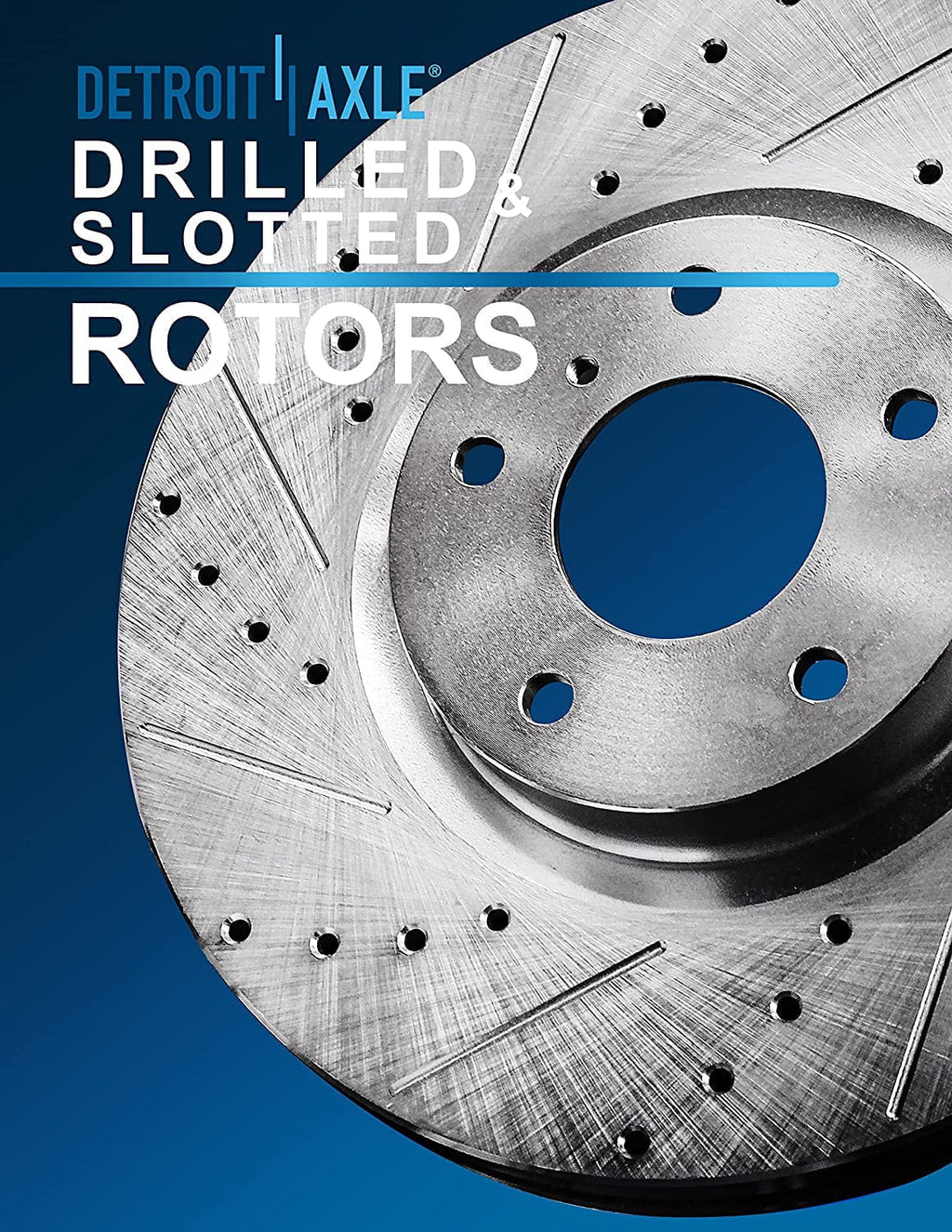 2015 GMC Equinox Front 2016 Rotor 2014 2013 Brake Slotted Drilled Brake Ceramic & for Detroit 2012 Pads Disc Rotors Terrain Chevrolet Replacement: 2011 2010-2017 Axle Rear Kit 12.64" Brakes front -