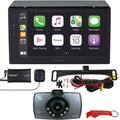 DMH-1770NEX 13 CarPlay Dash Backup SiriusXM 1080p CD Ready, SiriusXM Camera, Capacitive Auto, Bundle. Bluetooth, and 2-DIN Band Stereo Car EQ, w/ 6.8" Tuner Android Cam No + Pioneer Touchscreen,