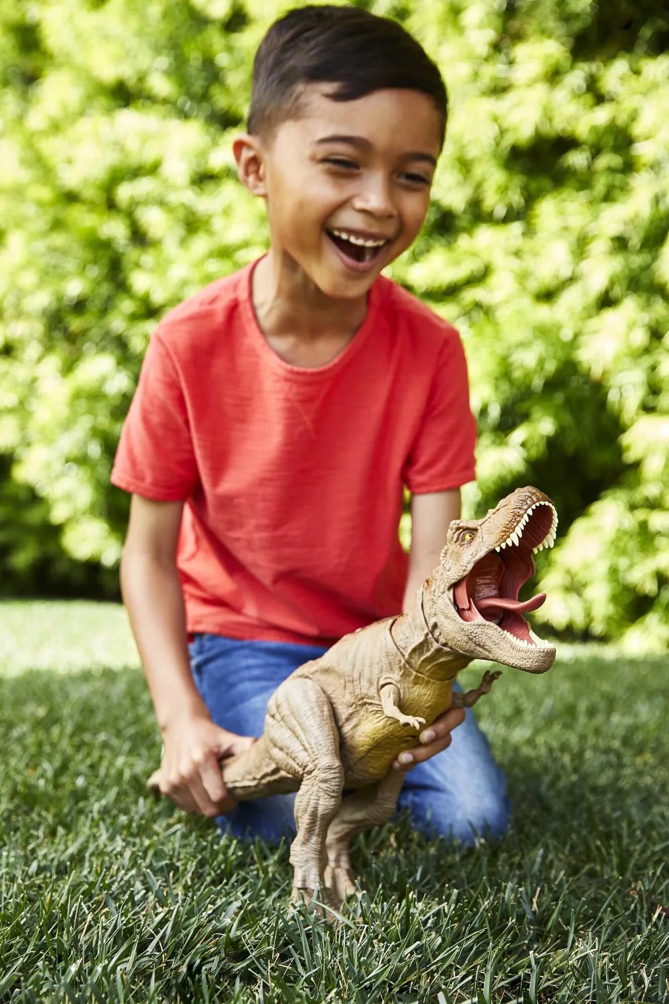 Tyrannosaurus Ages Large Figure for Action World 4 Up Rex Years Jurassic Epic & Roarin’
