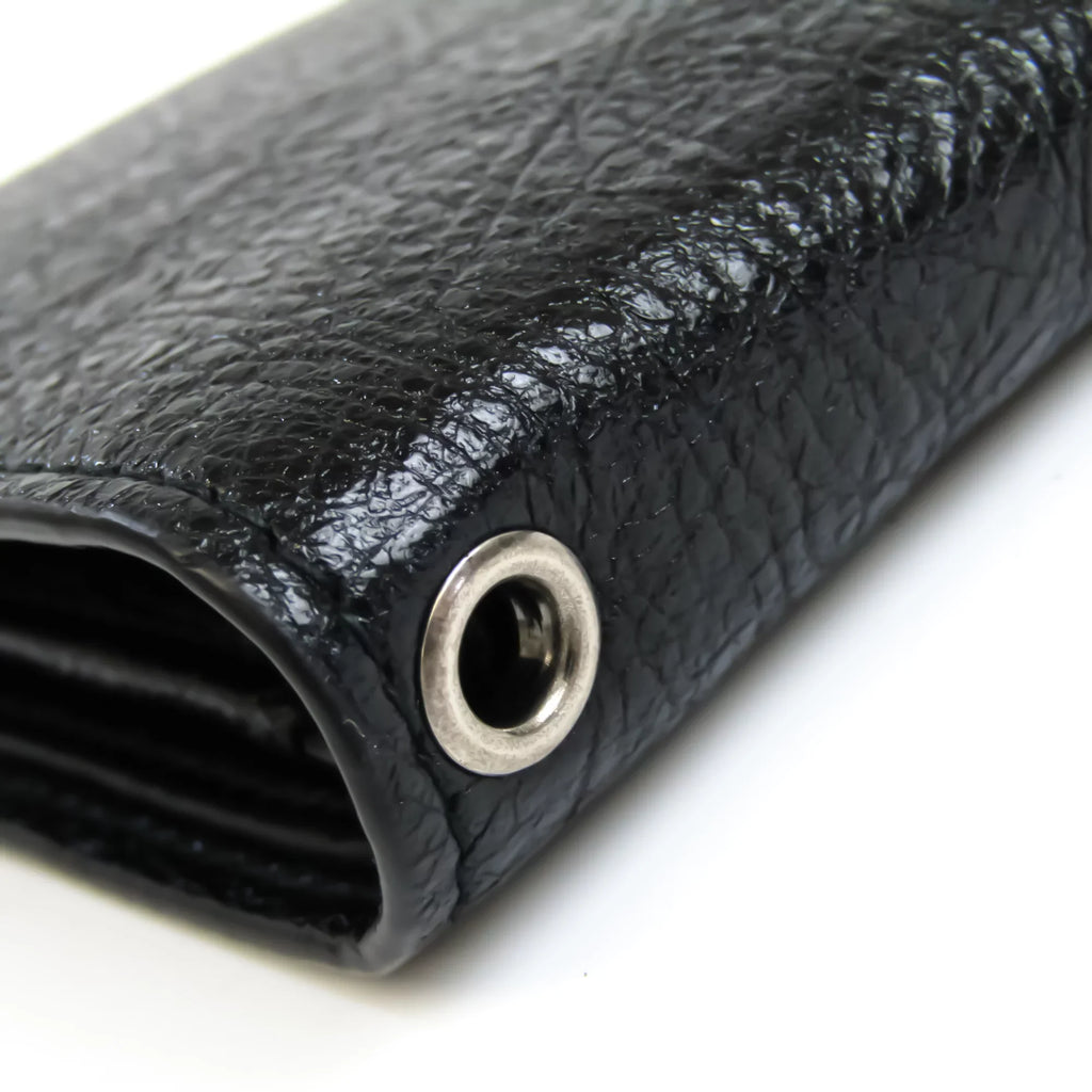 Leather Balenciaga 504934 Unisex Wallet Black (Good) Pre-Owned (bi-fold)