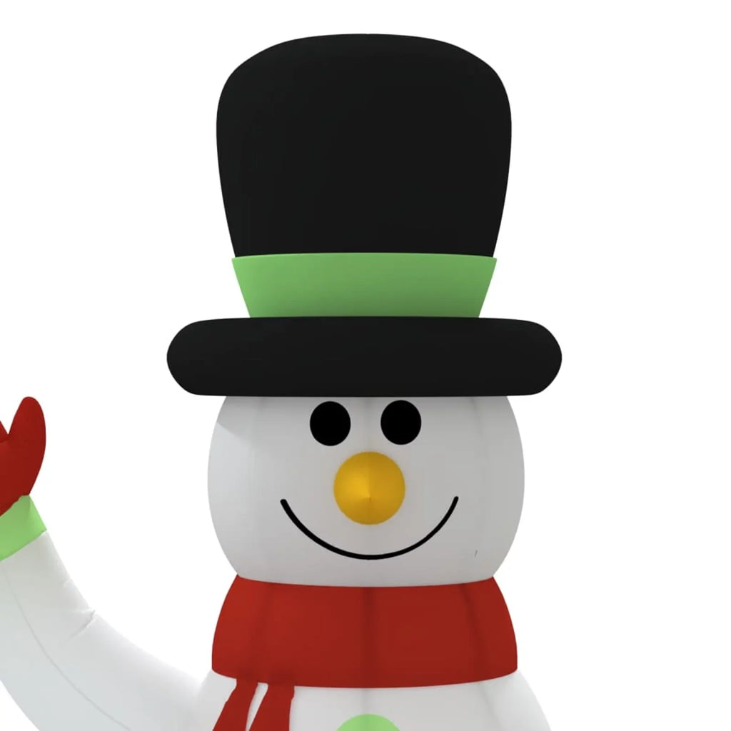 12 LEDs Snowman ft Family with Inflatable Aibecy