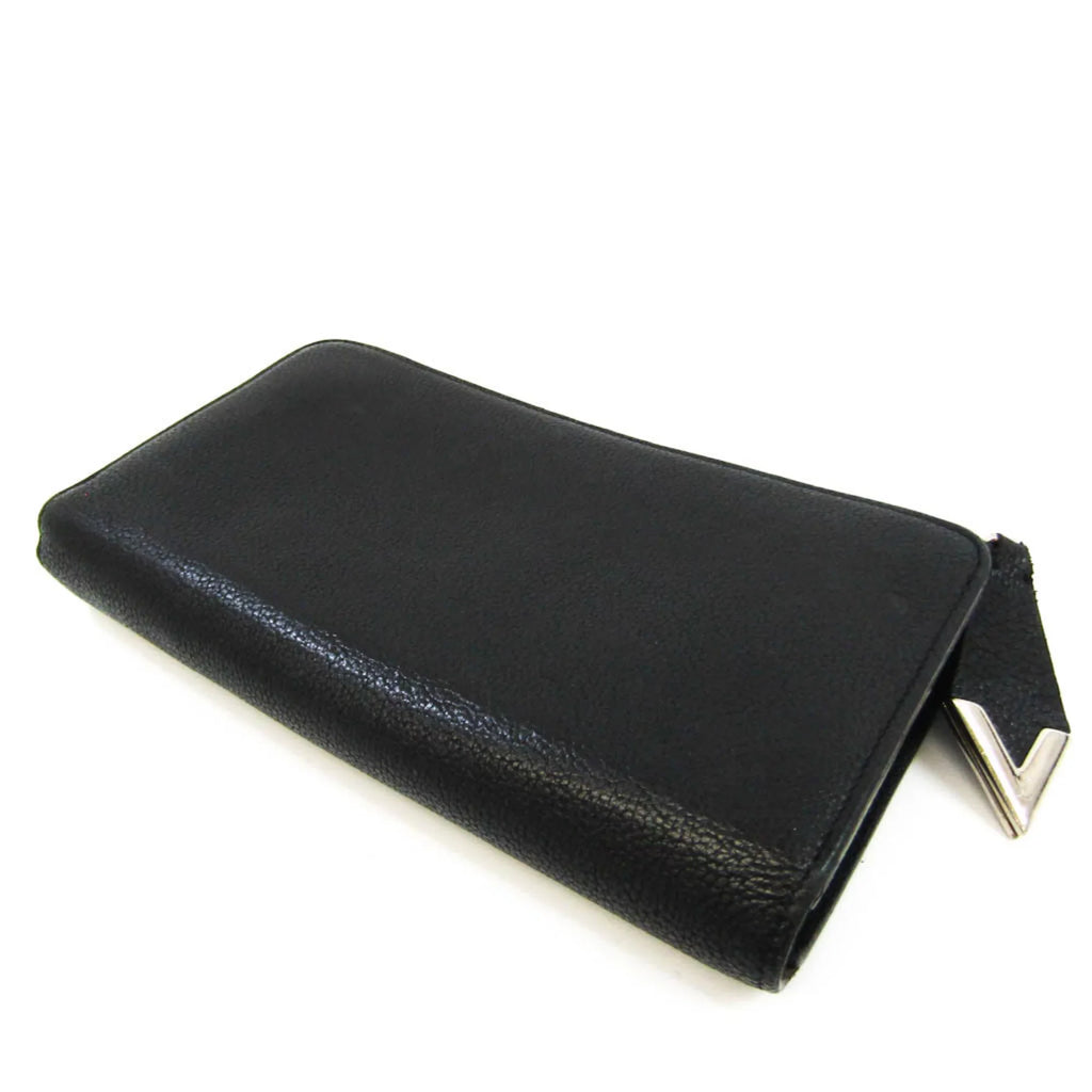 Pre-Owned (bi-fold) M60146 Veau Cachemire Long Comet Noir Portefeuille Wallet (Good) Leather Women's