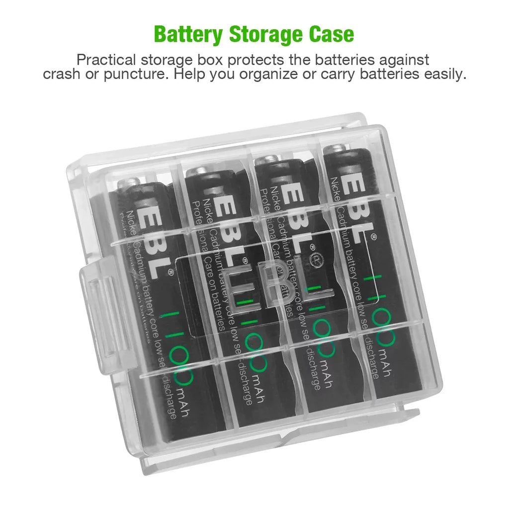 Double Batteries 1.2 Rechargeable EBL Batteries AA (20 Pack), Long-Lasting a Volts
