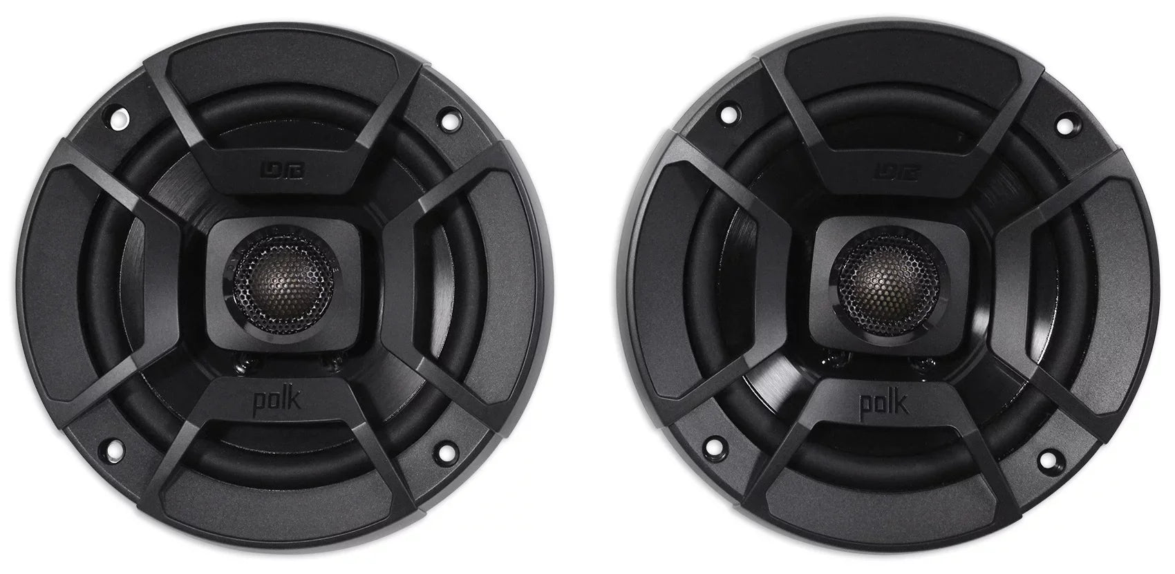 Polk ATV/Motorcycle/Boat Audio + 5.25" Speakers (2) 600w Rockmat DB522 Audio Car