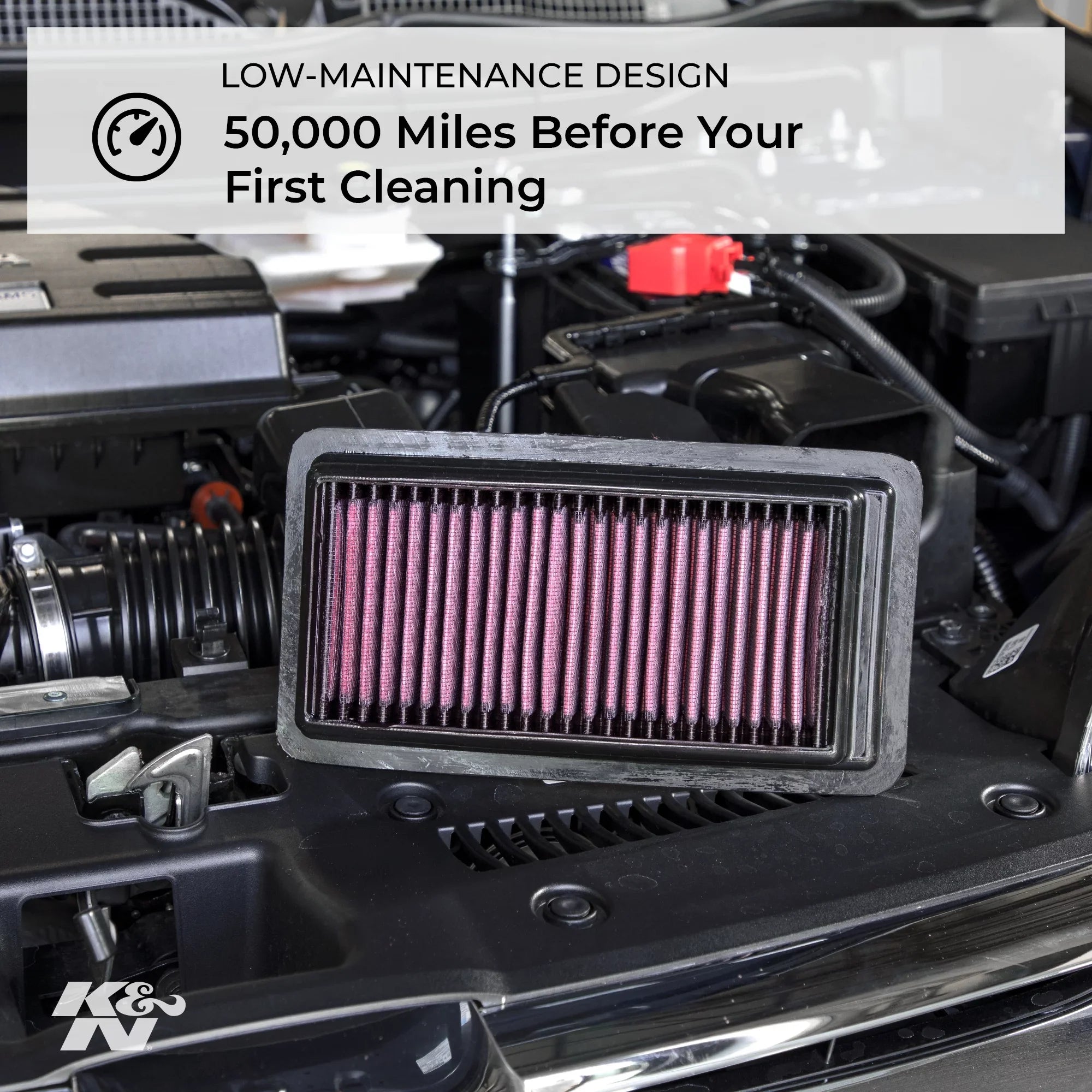 Replacement High Performance, XTS), 33-2483 V6 Filter: Engine Chevy/Cadillac (Impala, 2013-2019 Washable, Premium, Filter: Air K&N
