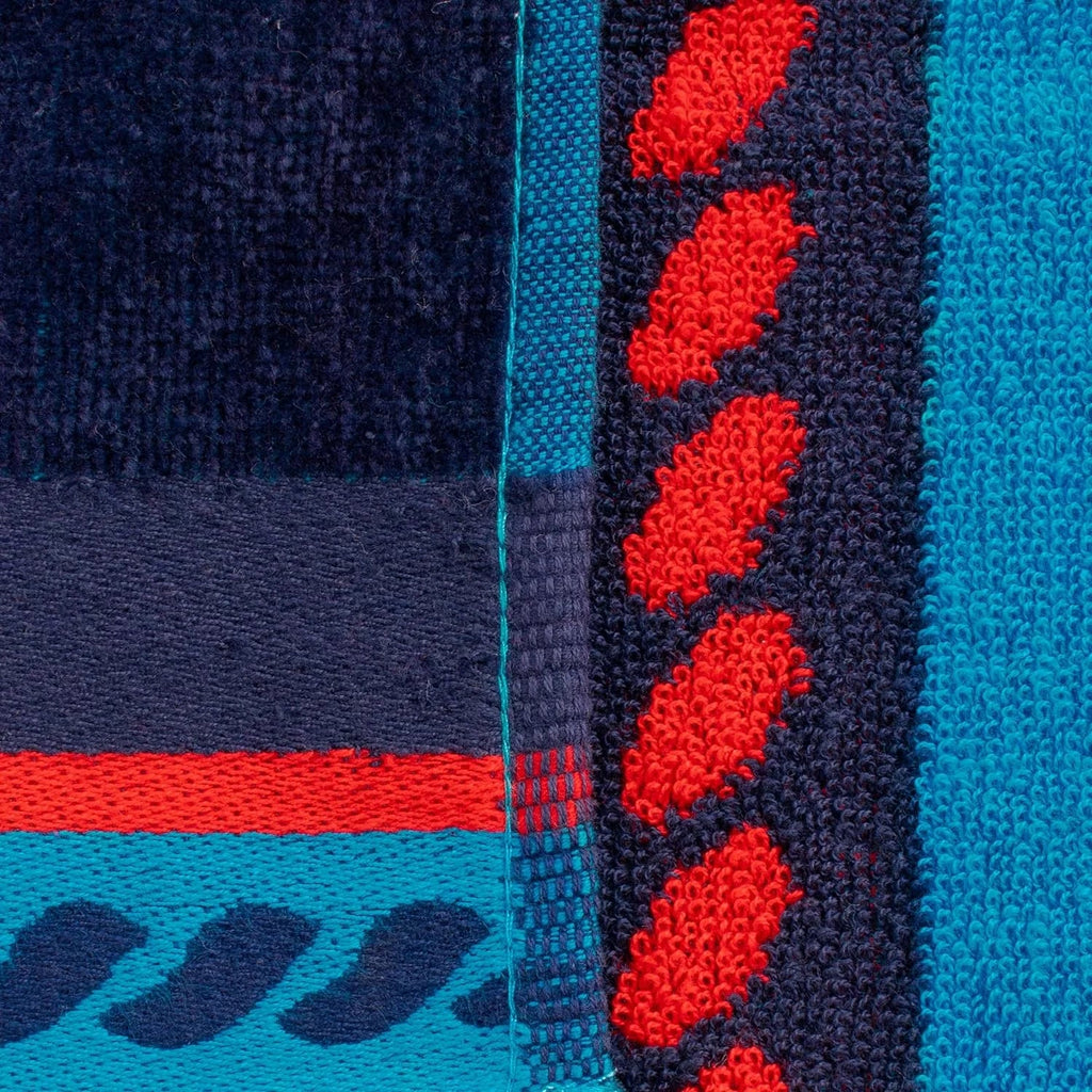 Collection, Vacation, Piece Cotton 64", Absorbent, Pool, For Quick Striped Kids, X 34" Adults, Towel Dry, Shower, Swimming, Set Camping, Blue/Red/White, Travel, Sailing 2 Beach Bathroom,