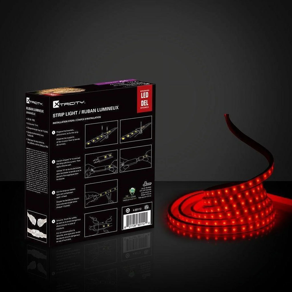 exterior Xtricity flexible Indoor led feet/8w-3'/120v/Red strip 15 and