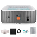 Hot Hidden Hot Bag, 910L Machine, Storage 104℉, Tub, Mat, 73''Inflatable exterior Home for Tub Indoor Lockable Capacity Cover, Spa Max 6 Massage Person with Jets, 130