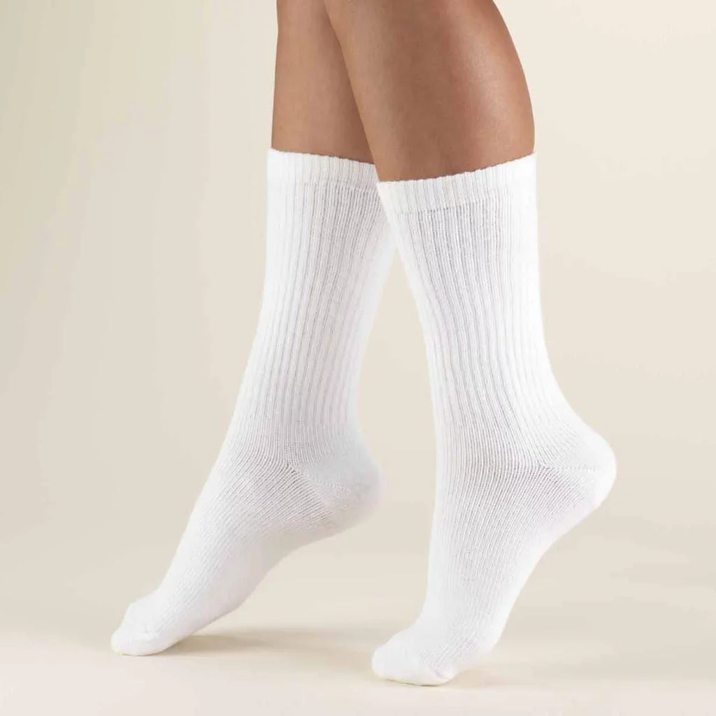 9 11) Sports to Crew Cotton Unisex Socks Pack 10 Athletic (White, Unibasic