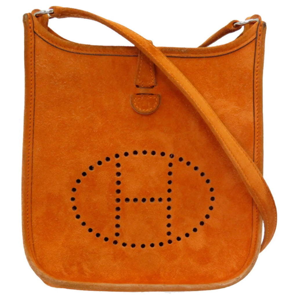□ TPM 0069HERMES Shoulder Bag H Dobris Evelyn Pre-Owned Hermes (Fair) Engraved Orange