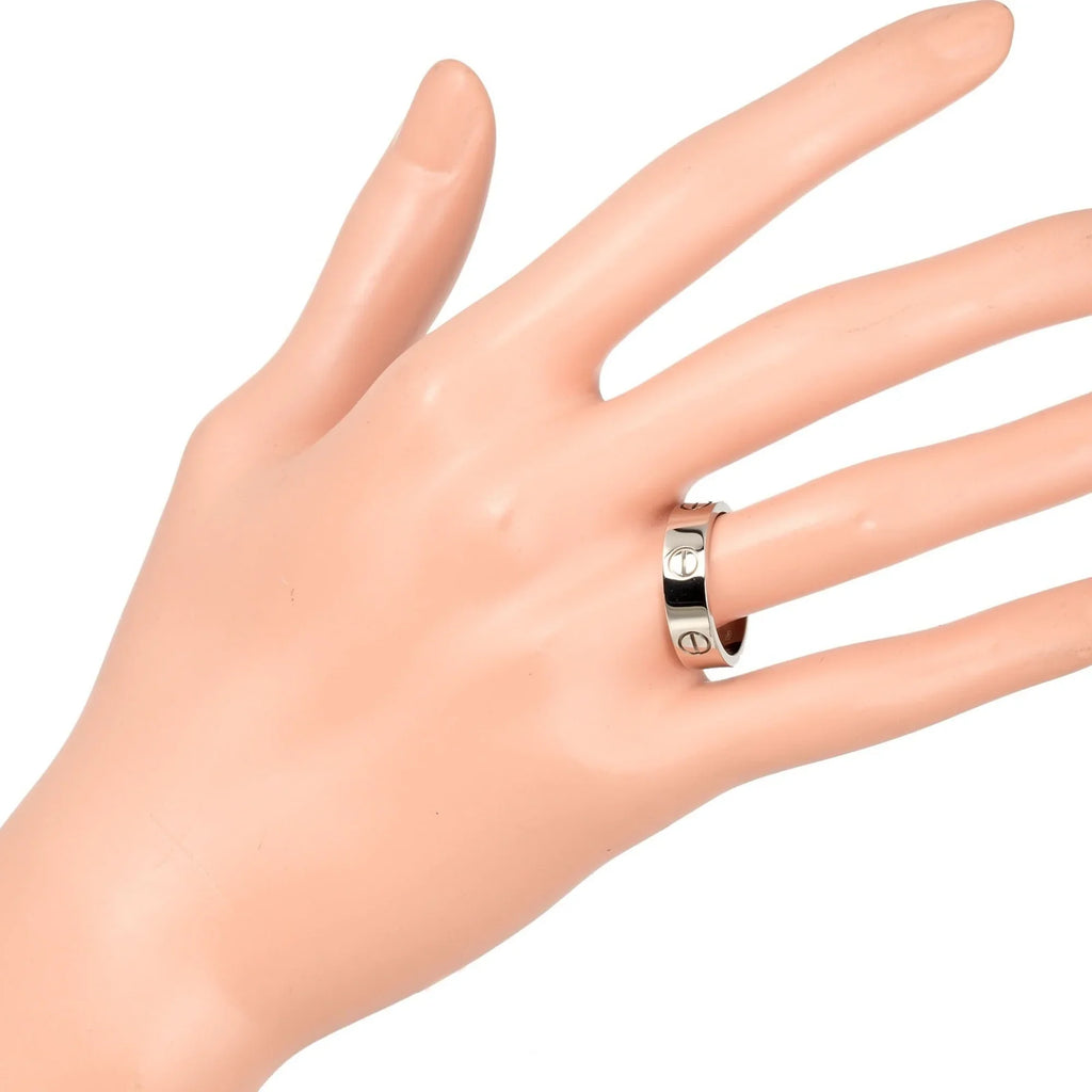No. Gold Love (Good) Ring CARTIER Approx. 15 I122924022 Pre-Owned Cartier White WG 7.9g K18