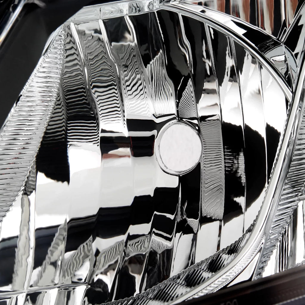 Civic Headlamps Sedan Fits Type] Chrome Coupe 2013 Left+Right 2014 12-13 [Halogen Headlights Pair Honda 2012 - 2015 AKKON
