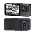 1080P Video Cam Front/Rear/Inside Recorder Car Dash 3 Dual Lens JLLOM HD Lens G-sensor Camera