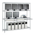 Shelf High x Wide 42" x 74" 1 with Deep Workstation LAN 18" Cantilever