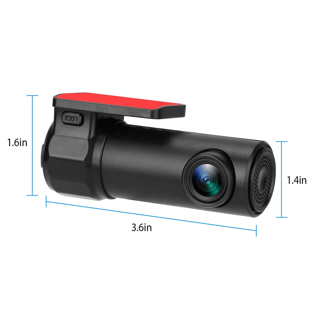 Cam with 11.2ft Camera 1080P Wifi DVR WiFi Lighter Dash Recorder HD G-sensor 170° iMounTEK Cigarette Recording Cable App Car Looping