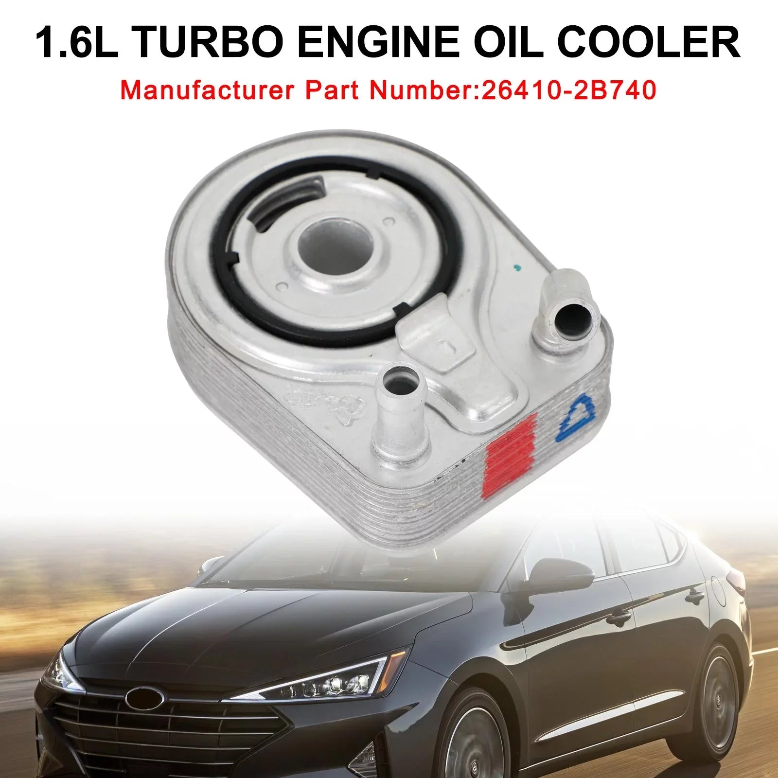Engine Oil Tucson 13-20 26410-2B740 Sonata Motor 1.6L Cooler Veloster Kona Genic For Elantra