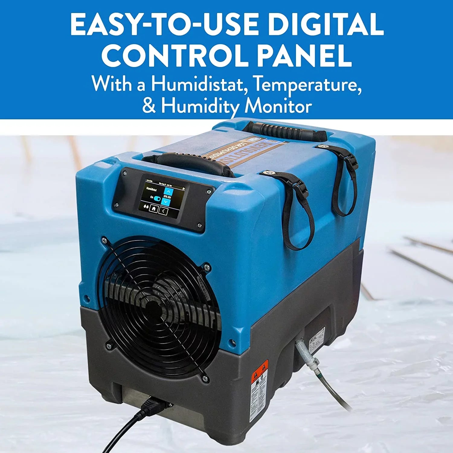 12.5"W, Dehumidifier, Revolution Dri-Eaz F413 LGR 80 Pints