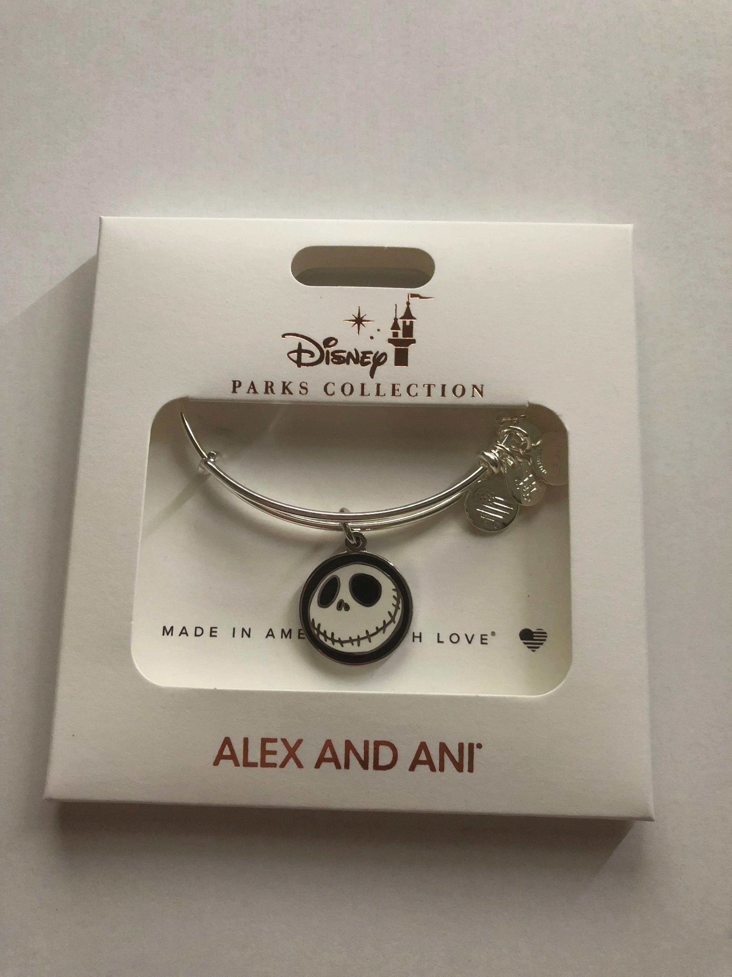 Finish Bracelet Disney Ani Jack Box Alex Sally and New and Parks Bangle Silver