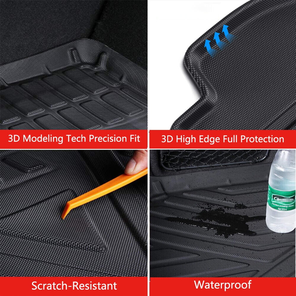 Custom Liner Mats Trunk Mat for Toyota Highlander Cargo Waterproof 2020-2023