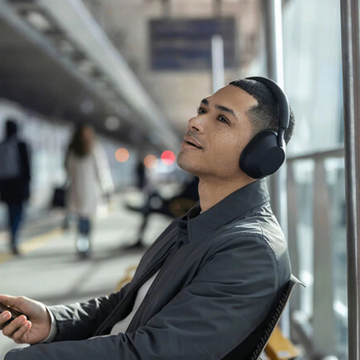 Hands-Free 30 Over-Ear Control Charger Alexa WH-1000XM5 Headphones with Time, Charging Kit Calling, Wireless Voice Cube (Black), Hours Playback - Noise-Canceling Portable and