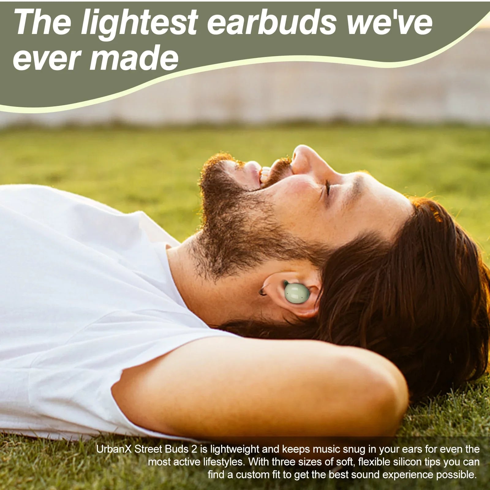 Bluetooth Buds Isolation, Amplified 2 Wireless Microphone Dual with Dynamic - and - UrbanX Truly Headphones Street Bass Inspiron Noise Green Laptop for