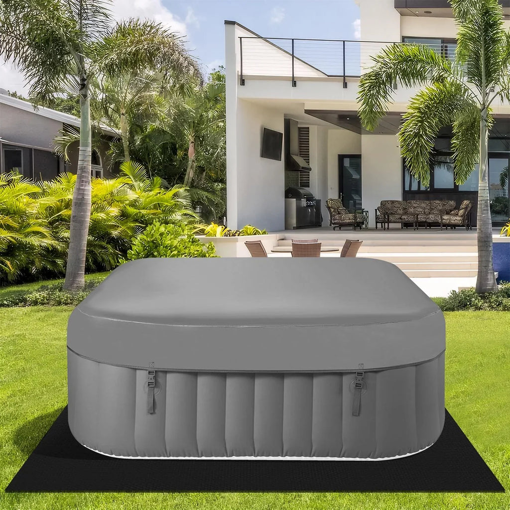 Hot Hidden Hot Bag, 910L Machine, Storage 104℉, Tub, Mat, 73''Inflatable exterior Home for Tub Indoor Lockable Capacity Cover, Spa Max 6 Massage Person with Jets, 130