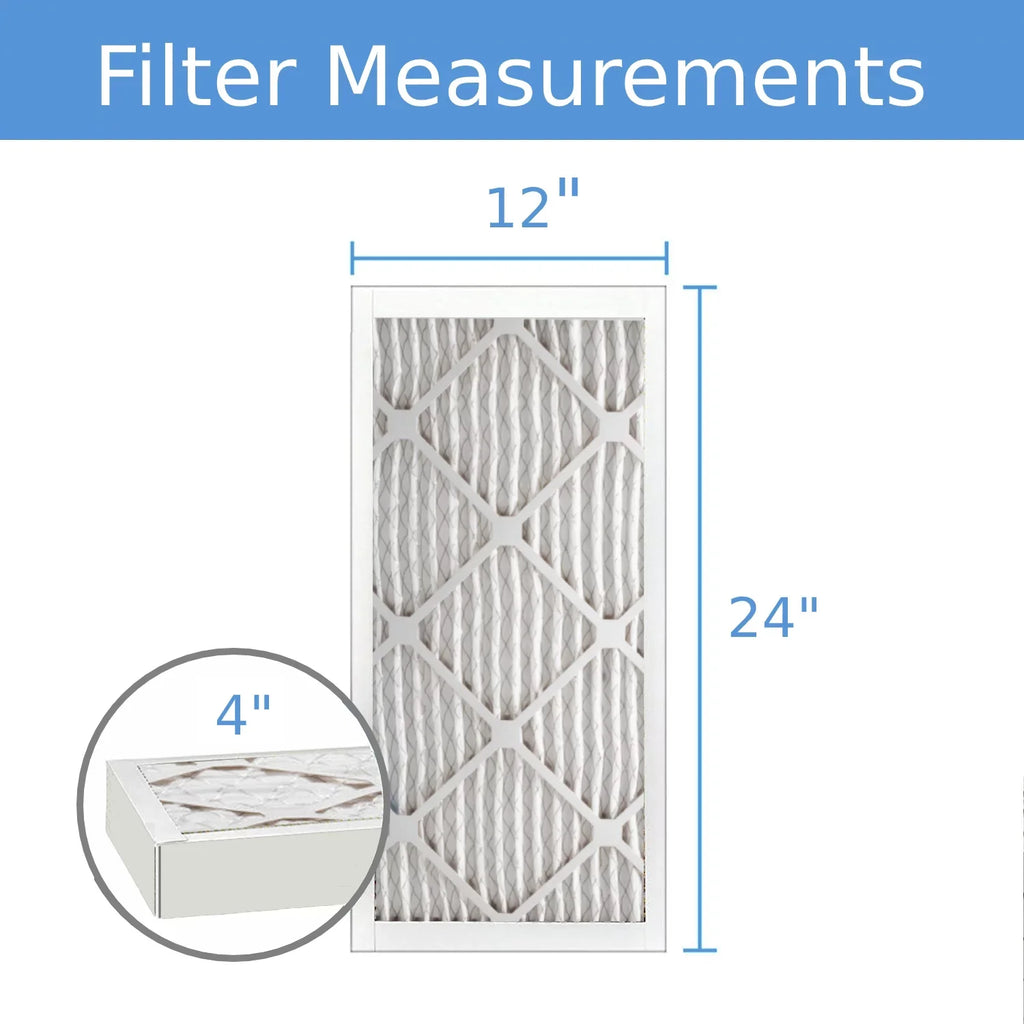 Surface 40 12x24x4, (3 Filter, Mechanical Pleated Pack) Purolator Air MERV Hi-E 8, Extended