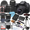 EOS 18-55mm, DSLR Accessory Camera Lens, Card, Backpack, Canon with Tripod Bundle SanDisk 64GB ZeeTech and Flash, 75-300mm 90D