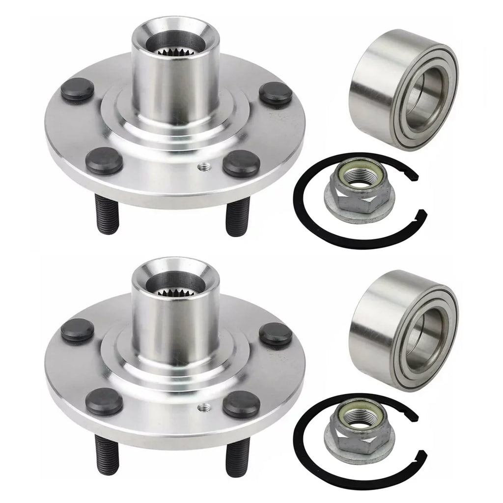 Front Lincoln Driver Bearing FWD for Edge AutoShack Replacement 2008 2007-2010 5-Lug Wheel 3.5L 2 HB618519PR Side 2007 2009 Passenger and 2010 V6 MKX AWD of Set Hub