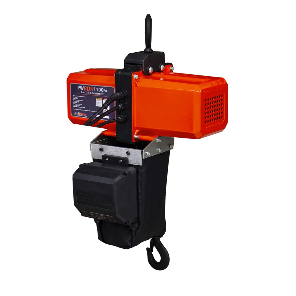 1/2 Ton Chain 1100 Prowinch Lb Wireless Mini Hoist Chain 10 Electric ft 110V