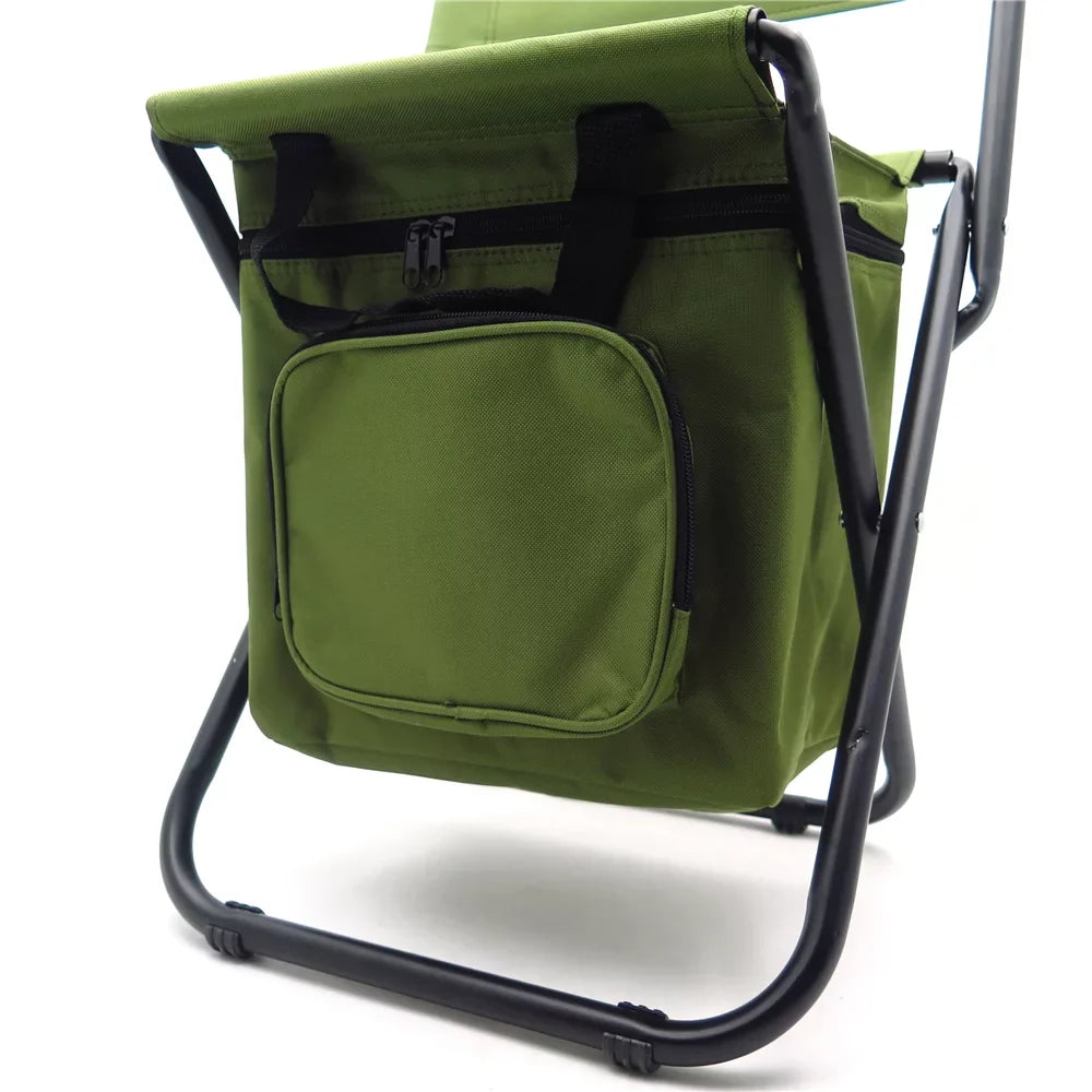 HTTMT- Camping Picnic Multi-use Bag Backpack Stool Chair Cooler with Hiking Fishing New