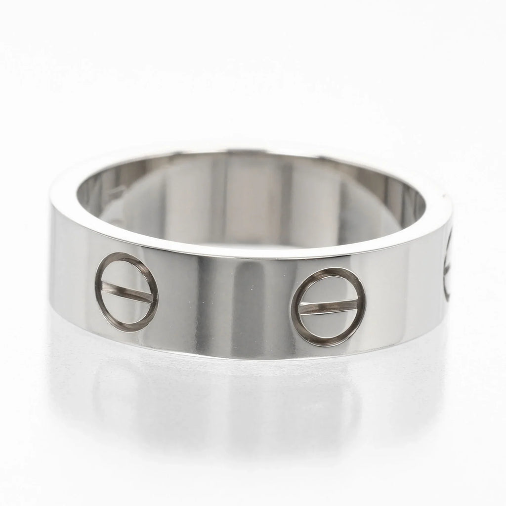 No. Gold Love (Good) Ring CARTIER Approx. 15 I122924022 Pre-Owned Cartier White WG 7.9g K18