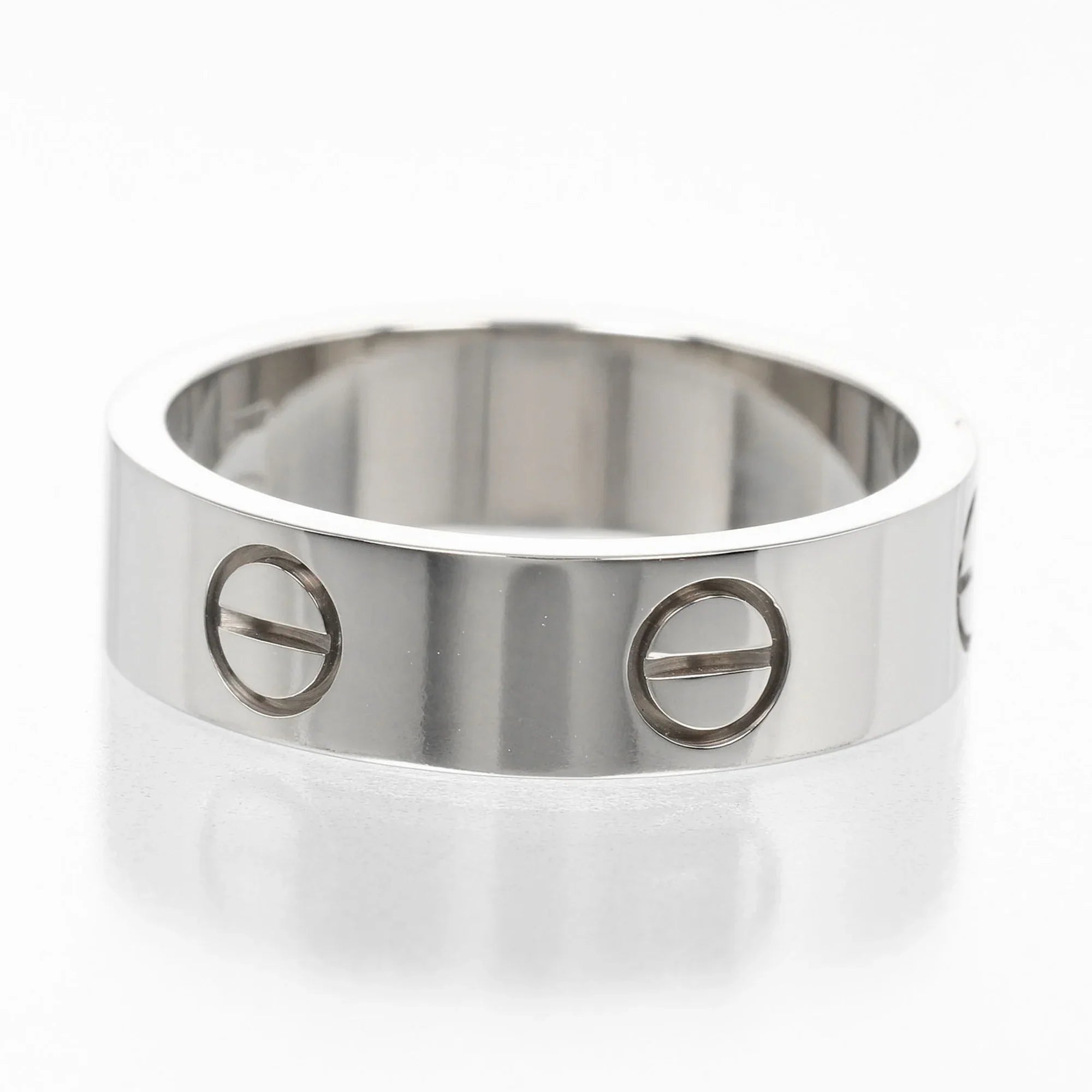No. Gold Love (Good) Ring CARTIER Approx. 15 I122924022 Pre-Owned Cartier White WG 7.9g K18