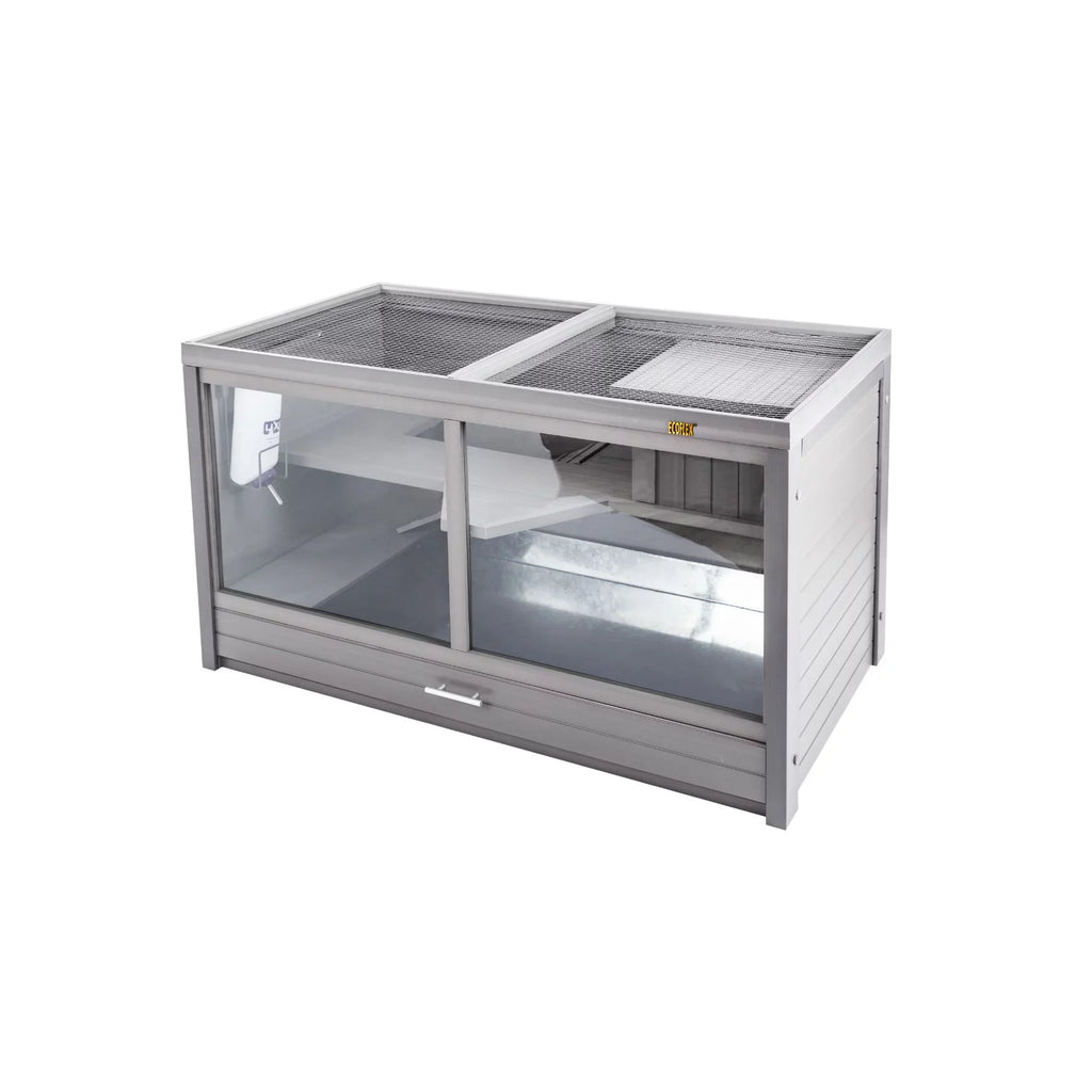 Grey ECOFLEX® Indoor Habitat-Nantucket Avenue Jumbo Hutch Rabbit Park