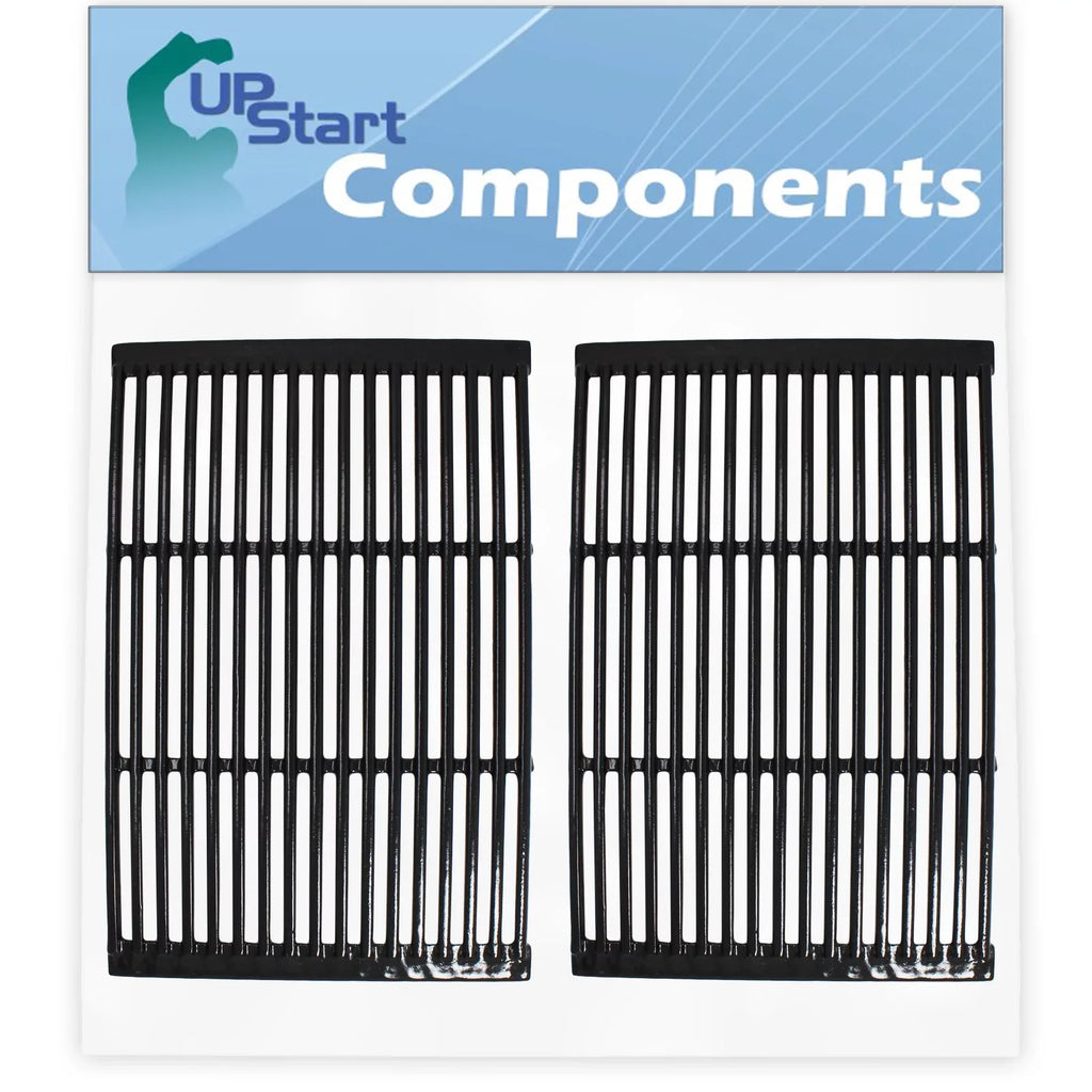 BBQ - Grid Parts for Replacement Barbeque Iron Grill Charmglow 19" Grates Compatible 810-8532-S Enameled 2-Pack Porcelain Cooking Cast