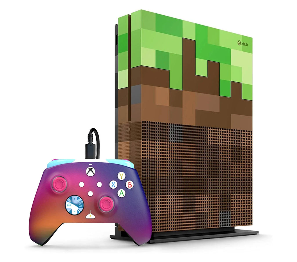 HDMI AXTION Limited Edition 1TB Xbox Bundle BOLT One Used Gaming S Minecraft + Console Microsoft