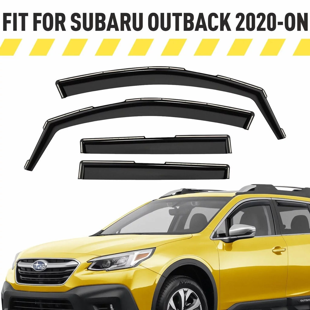 AEROGUYS Rain Outback In-Channel Car Visors, Extra Guards Fit Visors Window Vent Deflectors, Accessories Wind Visors, AG0268 Durable Window 4pcs. 2020-2024, - Subaru Deflectors Sun for