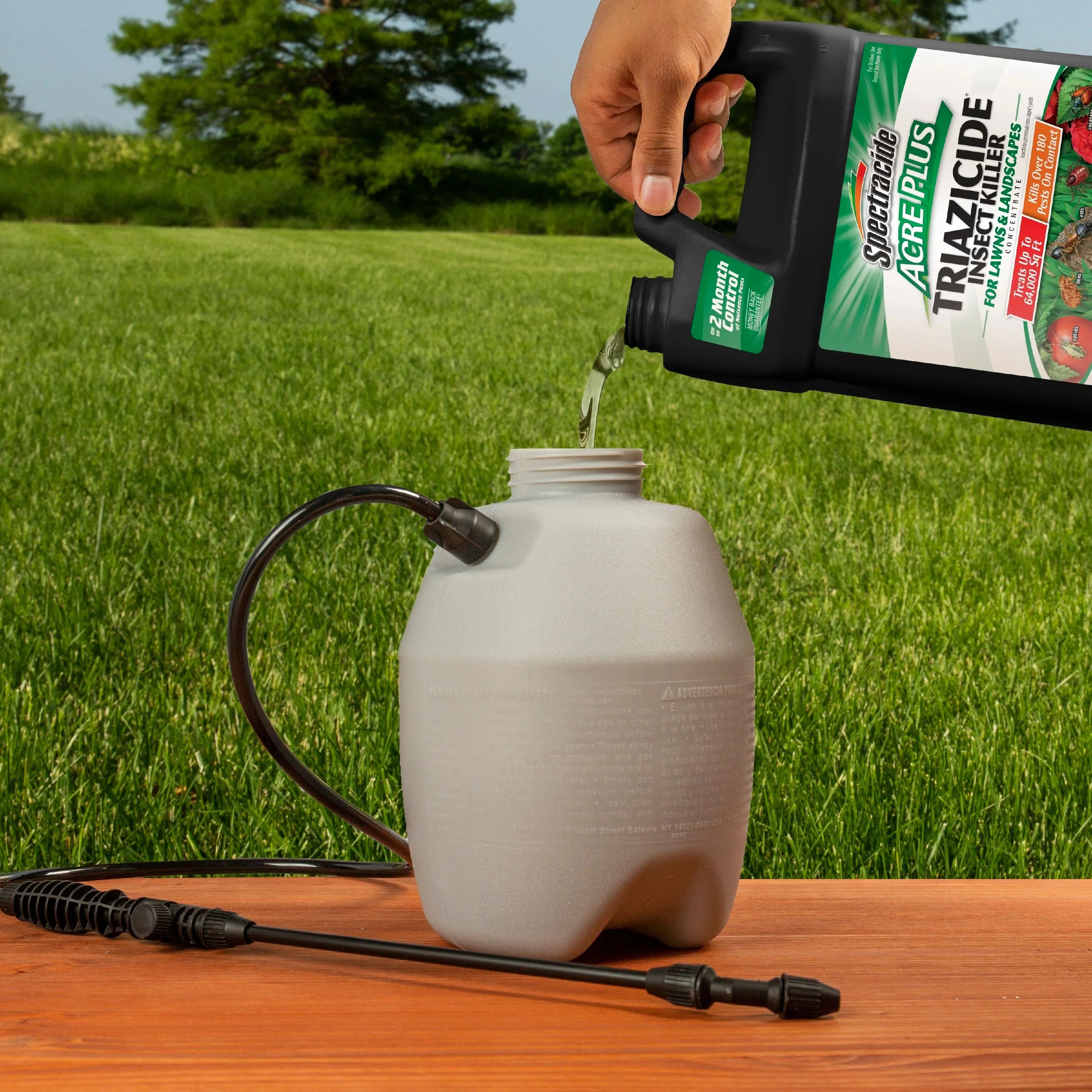 & Spectracide Plus Triazicide Insect Lawns Landscapes Acre Concentrate1 Killer Gallon for