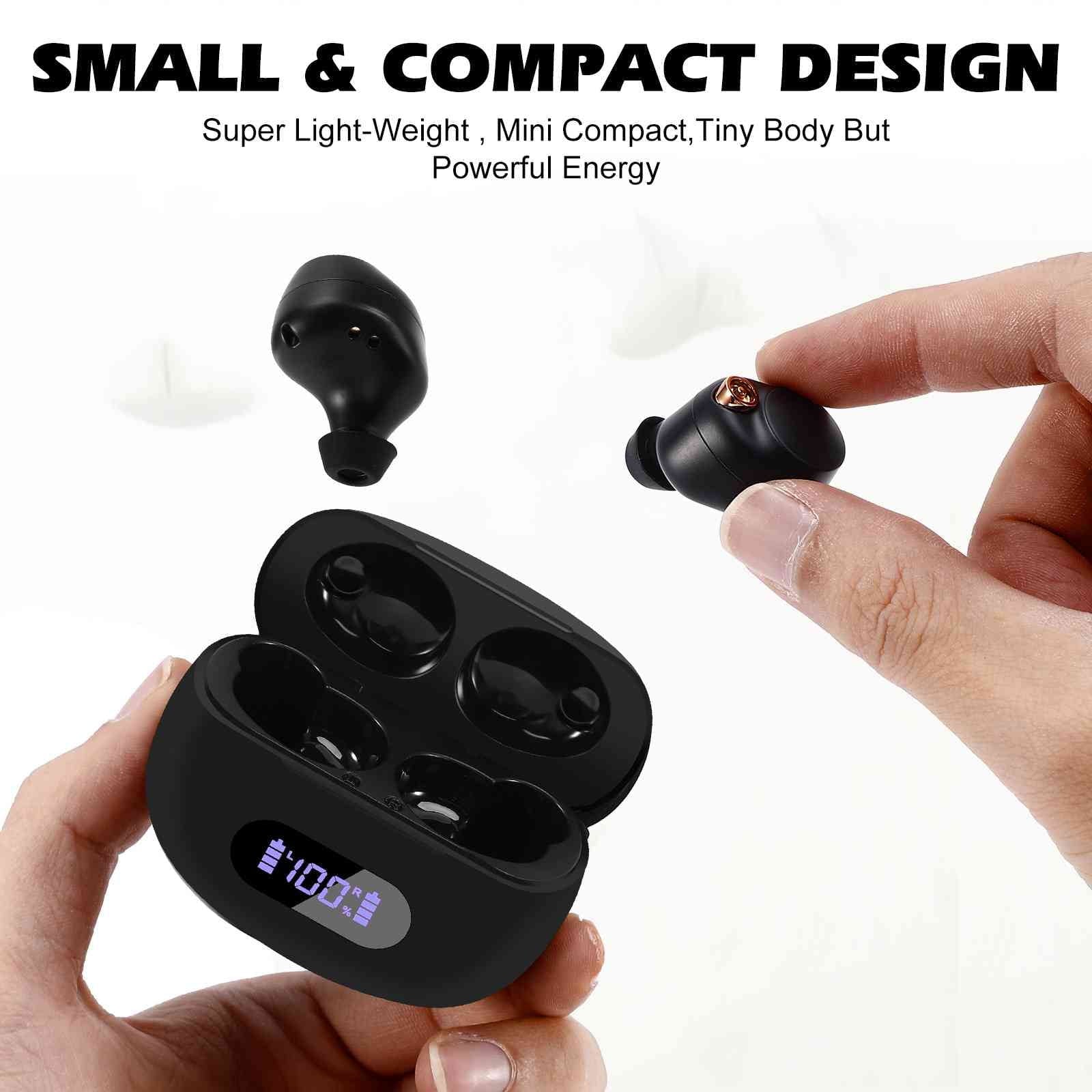 Boost + Resistance, S88 Bluetooth Black, Connect, Case, Dual Doogee Earbuds with Plus Bluetooth Compatible UrbanX IPX5 5.2 Charging True Wireless Balanced, liquid Connection, Bass